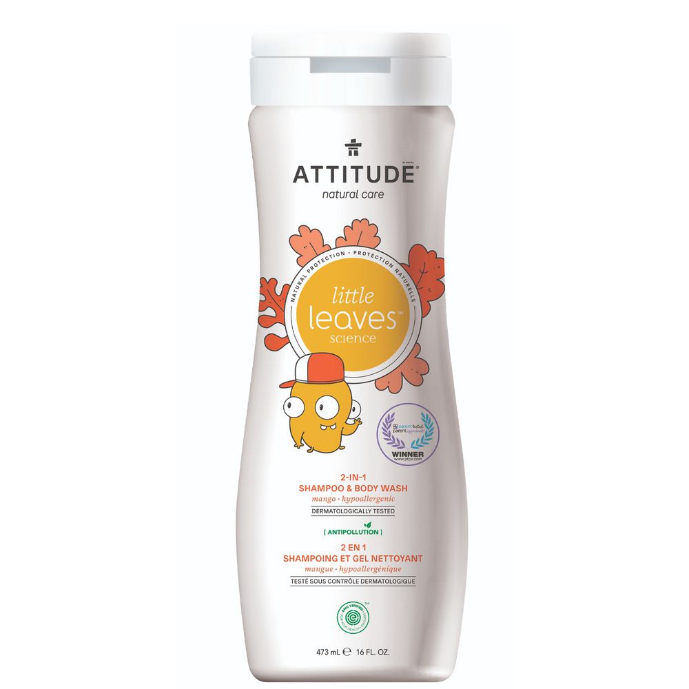 加拿大 ATTITUDE 艾特優 - 兒童2合1洗髮沐浴露-芒果-473ml