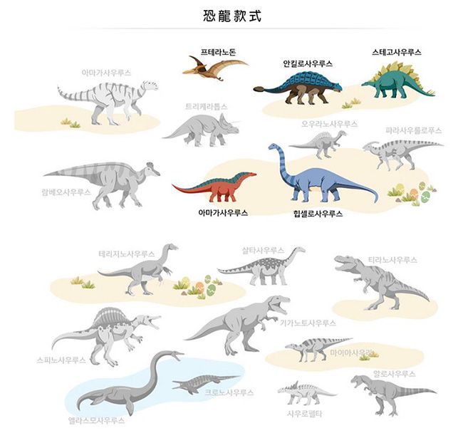 韓國 PROM - 恐龍立體壓克力拼圖A-2