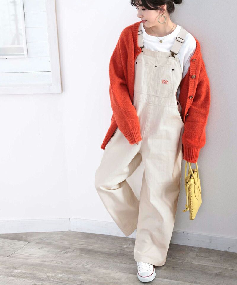 日本 Classical Elf - 美式經典百搭吊帶褲-卡其