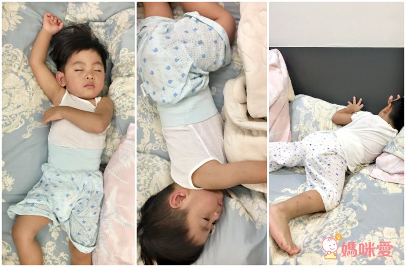 純棉網眼腹卷高腰護肚褲-藍色