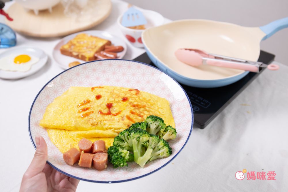 LIVING ART - 韓國人氣珍珠貝殼平煎鍋-28cm-人魚粉