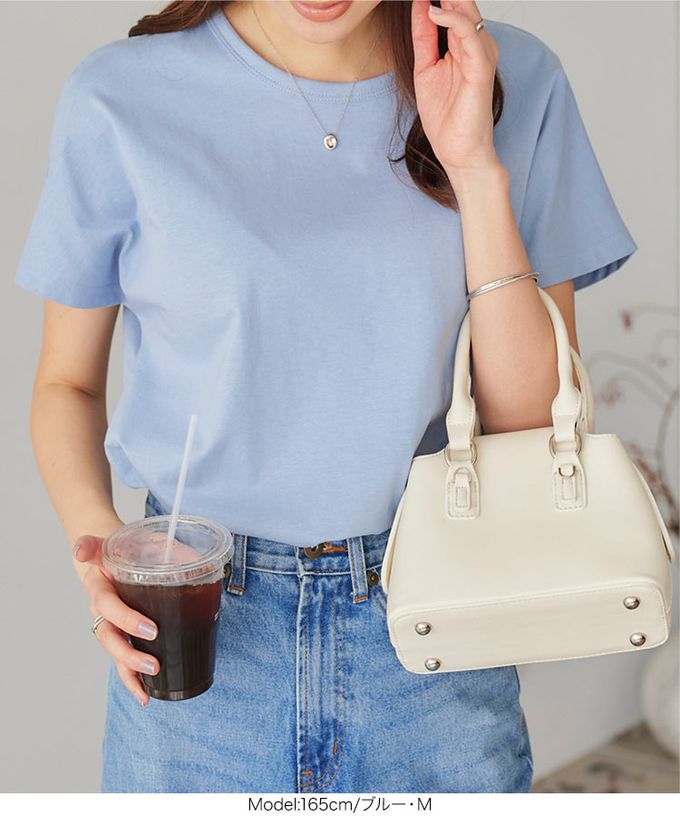 日本 Kobe Lettuce - 經典定番 純棉圓領短袖上衣-咖啡