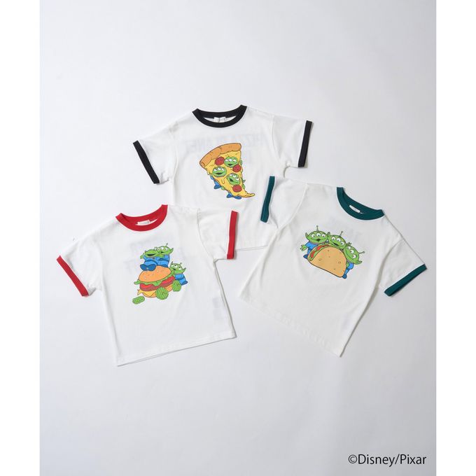 日本 b-ROOM - 聯名限定 短袖上衣-可愛三眼怪-白x黑