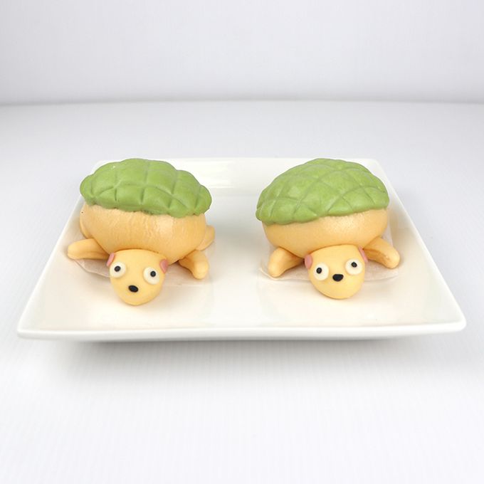 艾酷奇 - 悠游海洋 造型包子-小丑魚包子(芝麻麻吉)X2、藍虎鯨包子(紅豆麻吉)X2、烏龜(奶油綠豆沙)X2-300公克±3%(50公克X6入