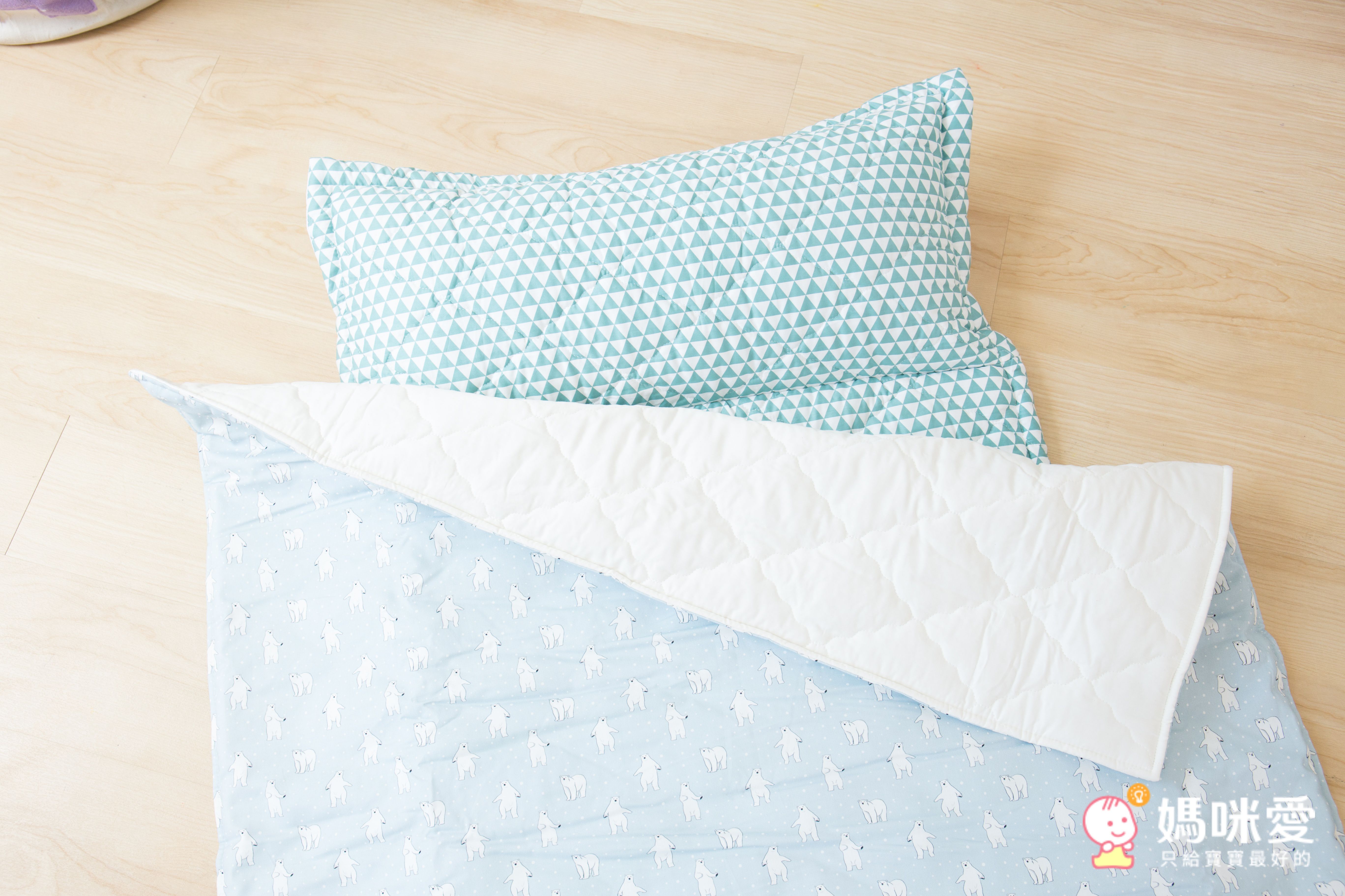韓國 2cm+透氣乳膠墊睡袋，支撐力UP↑，分散受力保護寶貝脊椎 ♥