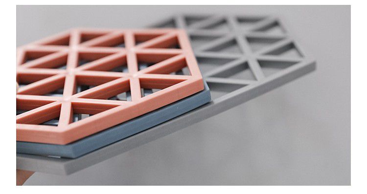 北歐風防滑隔熱墊-線條-藍色