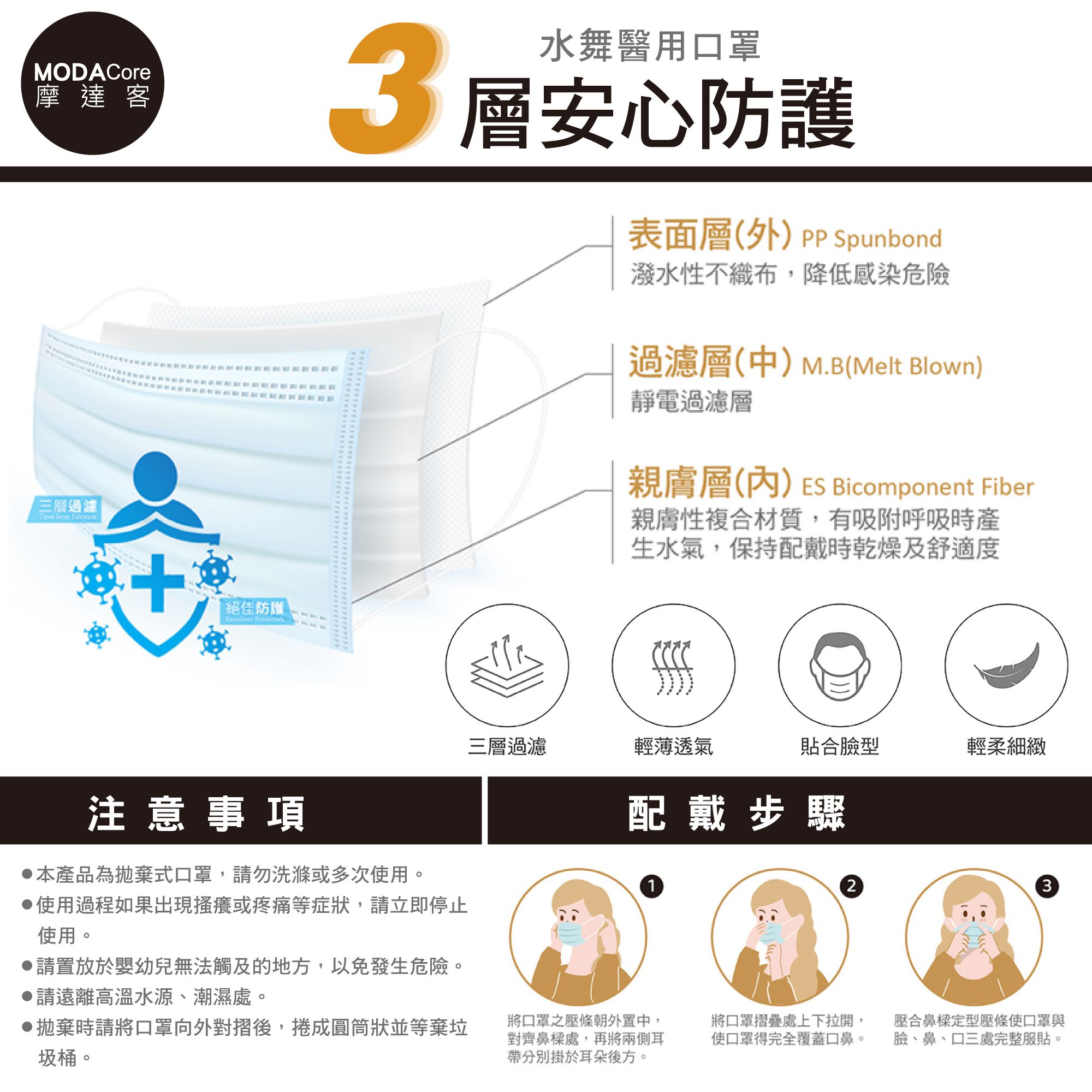 【水舞】摩達客-水舞醫用口罩-童趣動物組合-10入/盒*5盒-童趣兔兔、法鬥、柴犬藏藍、黑犬蒂綠、慵懶貓