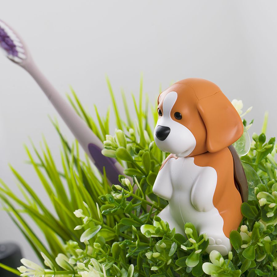 Flipper - 專利輕觸開關牙刷架-趣味動物-米格魯