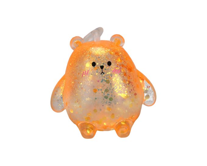 樂彩森林 - 療癒捏捏樂-麥芽糖布丁熊-1入(顏色隨機)