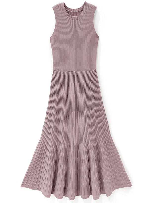 日本 GRL - 夢幻薄紗泡泡袖修身兩件式洋裝-淺米杏