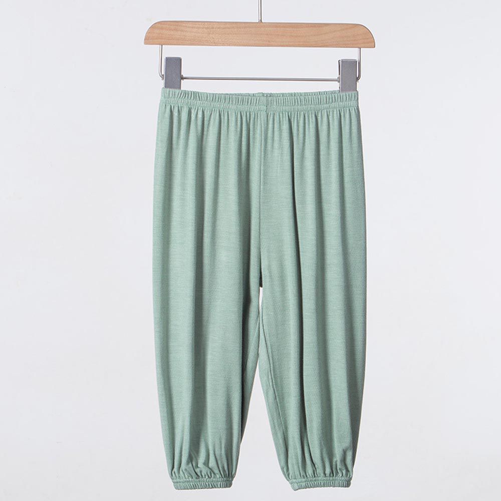 NC - 素色莫代爾透氣防蚊褲/空調褲-綠色