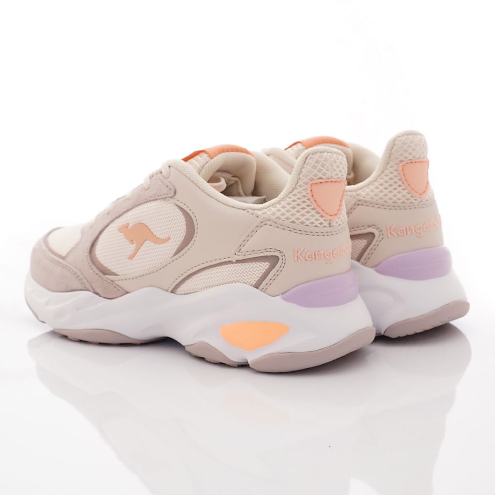 KangaROOS - 美國袋鼠鞋女段老爹運動款-運動鞋-奶茶色