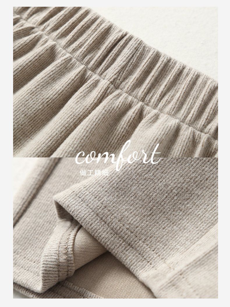 高腰直筒垂墜感闊腿長褲-灰色