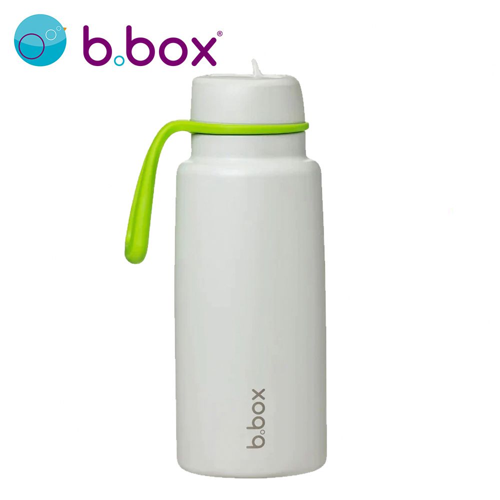 澳洲 b.box - 不鏽鋼大容量吸管水壼-石灰色-1000ml