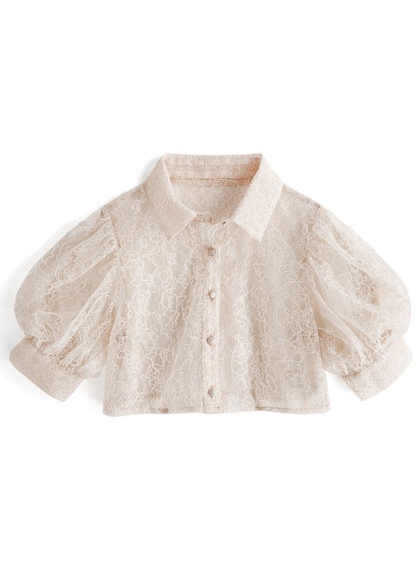 日本 GRL - 氣質花蕾絲兩件式洋裝-優雅杏