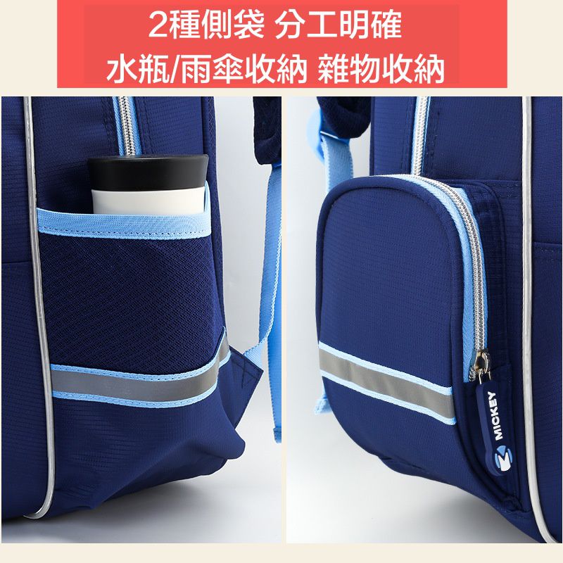 英倫風大容量多隔層減壓書包-卡通人物米奇-紅色 (建議身高120-150cm)