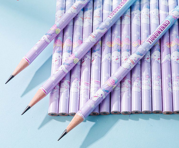 (無鉛毒)卡通書寫2B鉛筆-卡通人物大耳狗-藍色