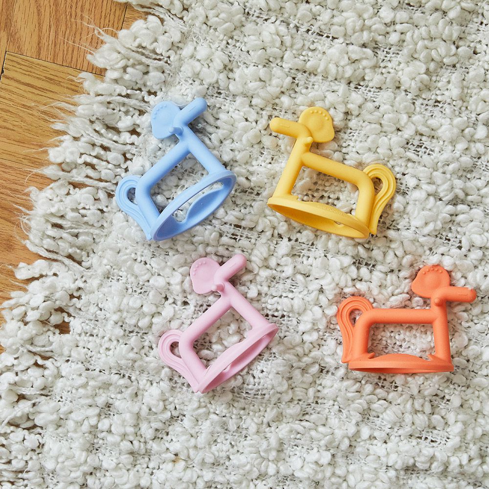 白金矽膠手環固齒器-飛飛馬-蜜橙橘