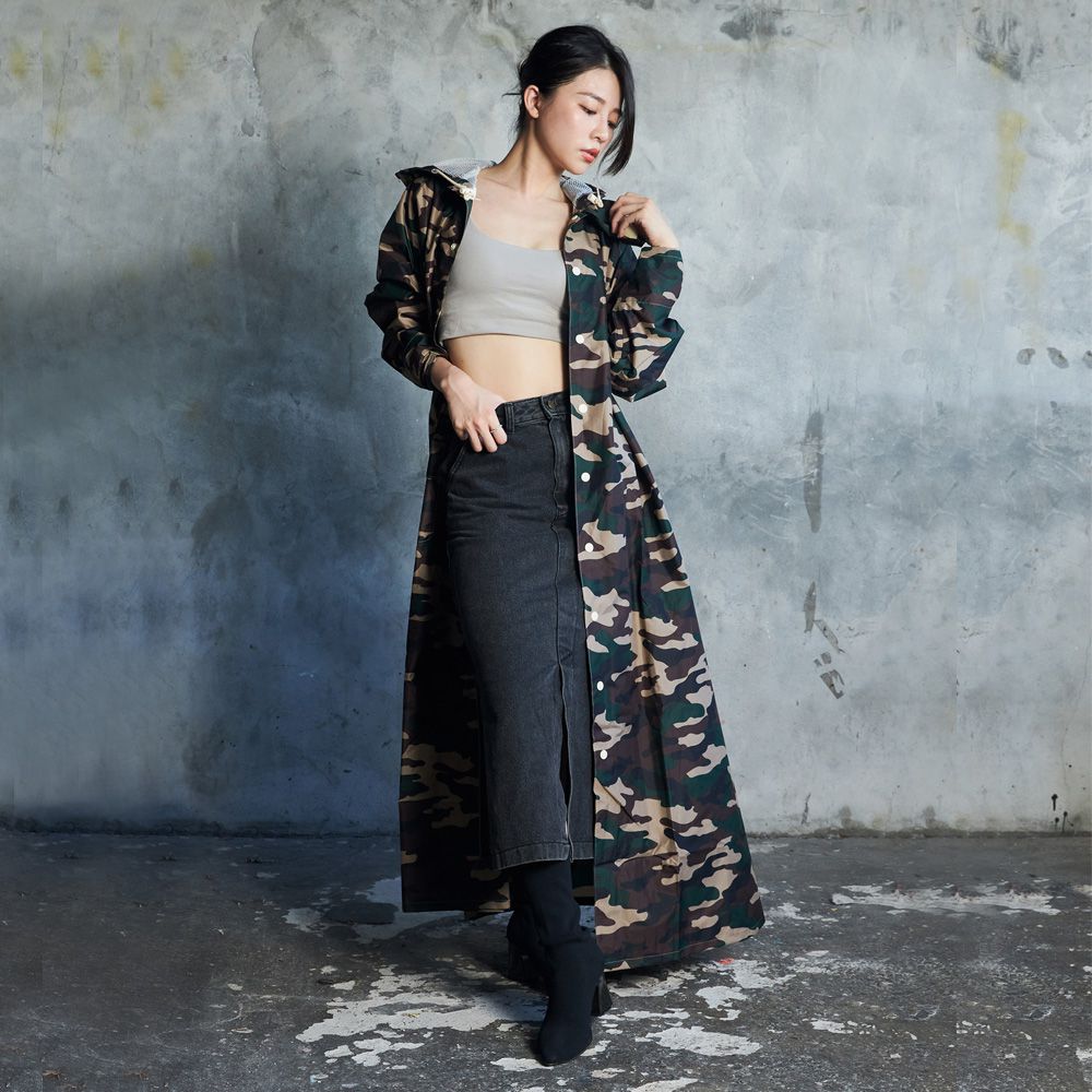 Rainstory - 連身雨衣-潮流迷彩 (L)