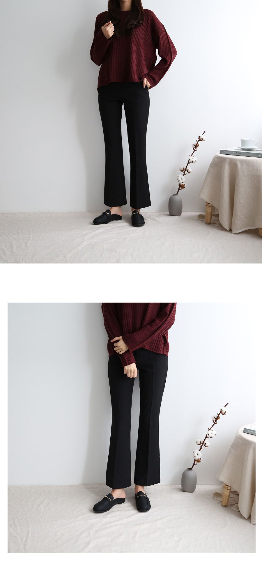 韓國 Dangolunni - 一字麂皮穆勒鞋-灰