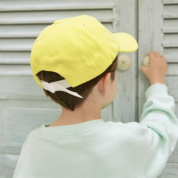 日本 b-ROOM - 英文字絨布遮陽帽/棒球帽-寶石藍 (F)