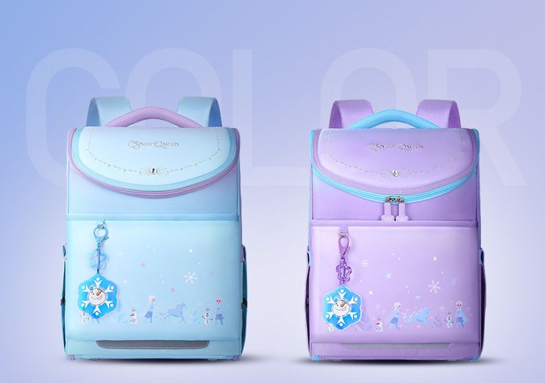 卡通懸浮減壓護脊後背包/書包-卡通人物雪寶-藍色 (建議110-135cm)-26x19x37cm