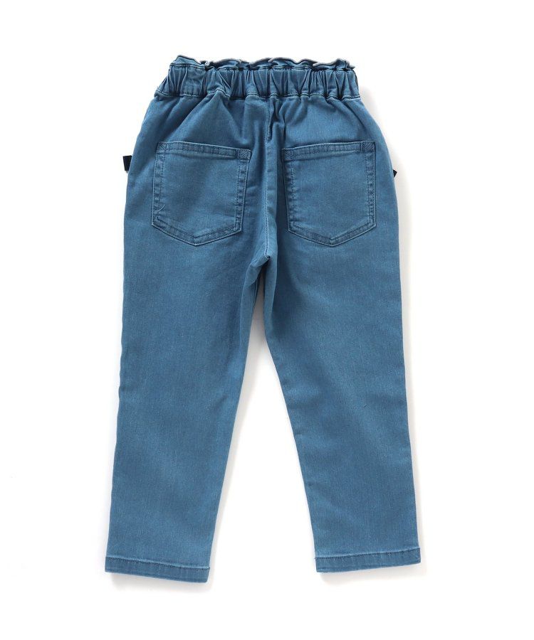 日本 apres les cours - 蝴蝶結口袋腰鬆緊長褲-黑白格