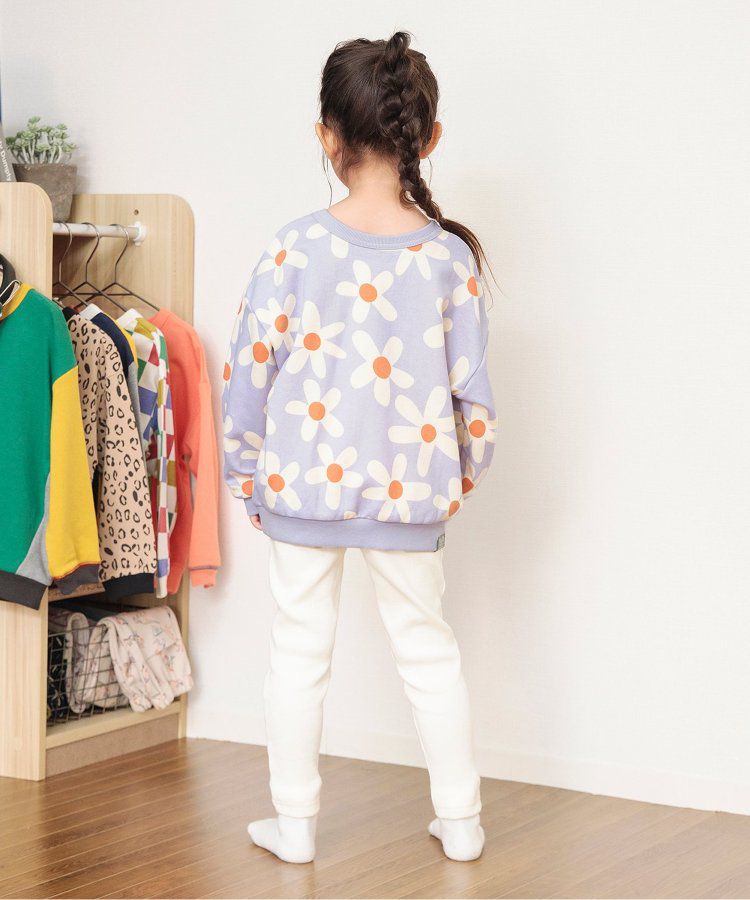 日本 BREEZE - 正反OK！裏毛印花長袖上衣-棋盤格-彩色