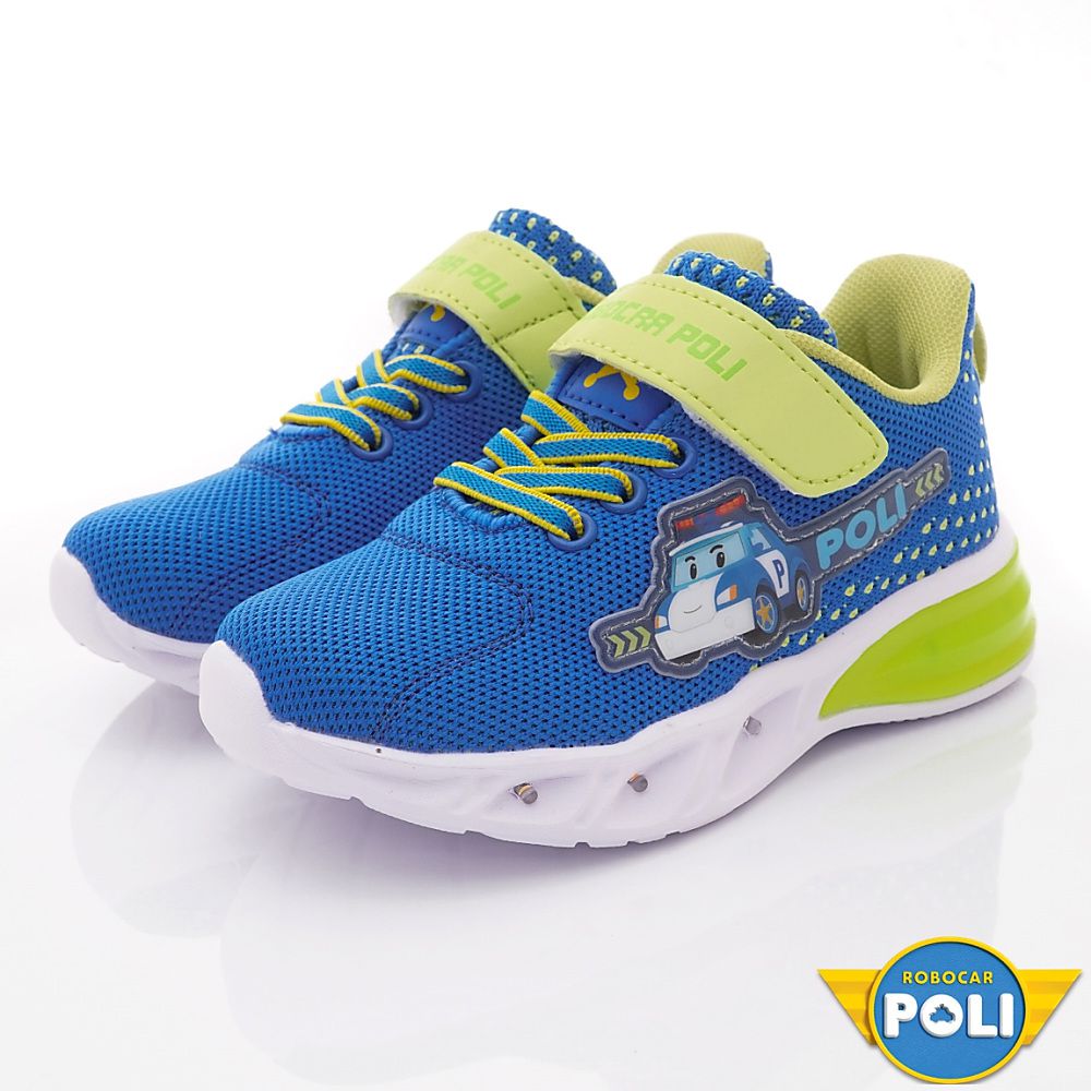 POLI-波力閃亮電燈鞋POKX21206藍(中小童段)-電燈鞋-藍