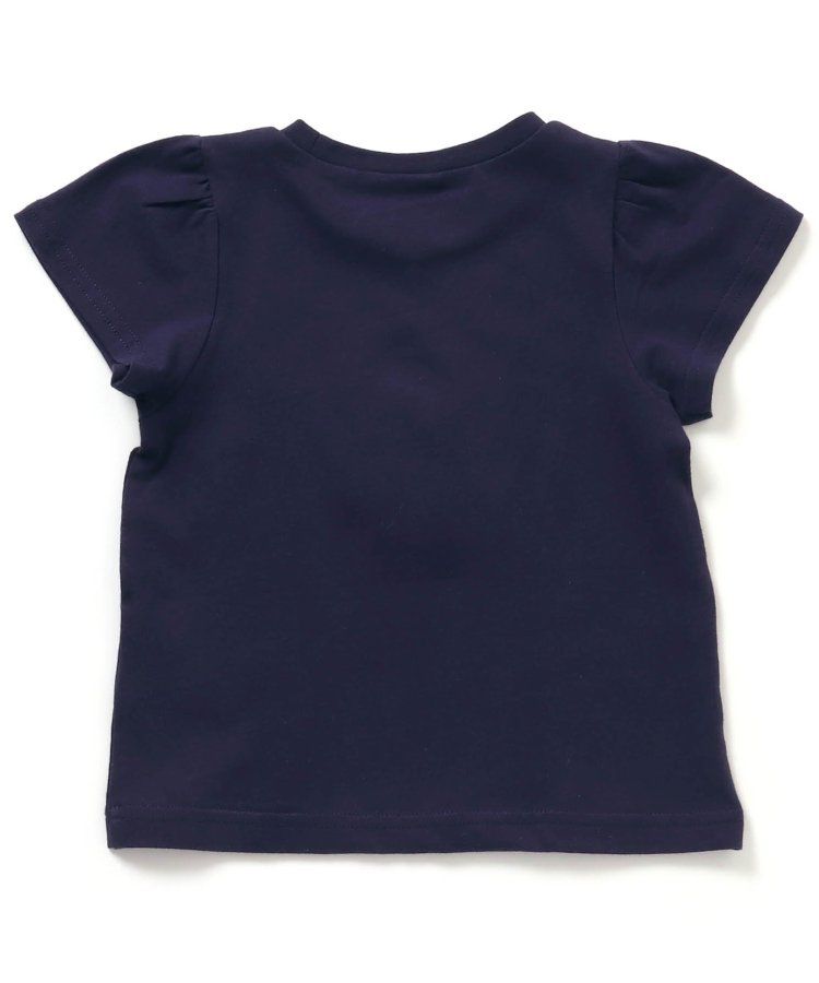 日本 apres les cours - 亮片點綴俏麗印花短袖上衣-愛心-淺綠