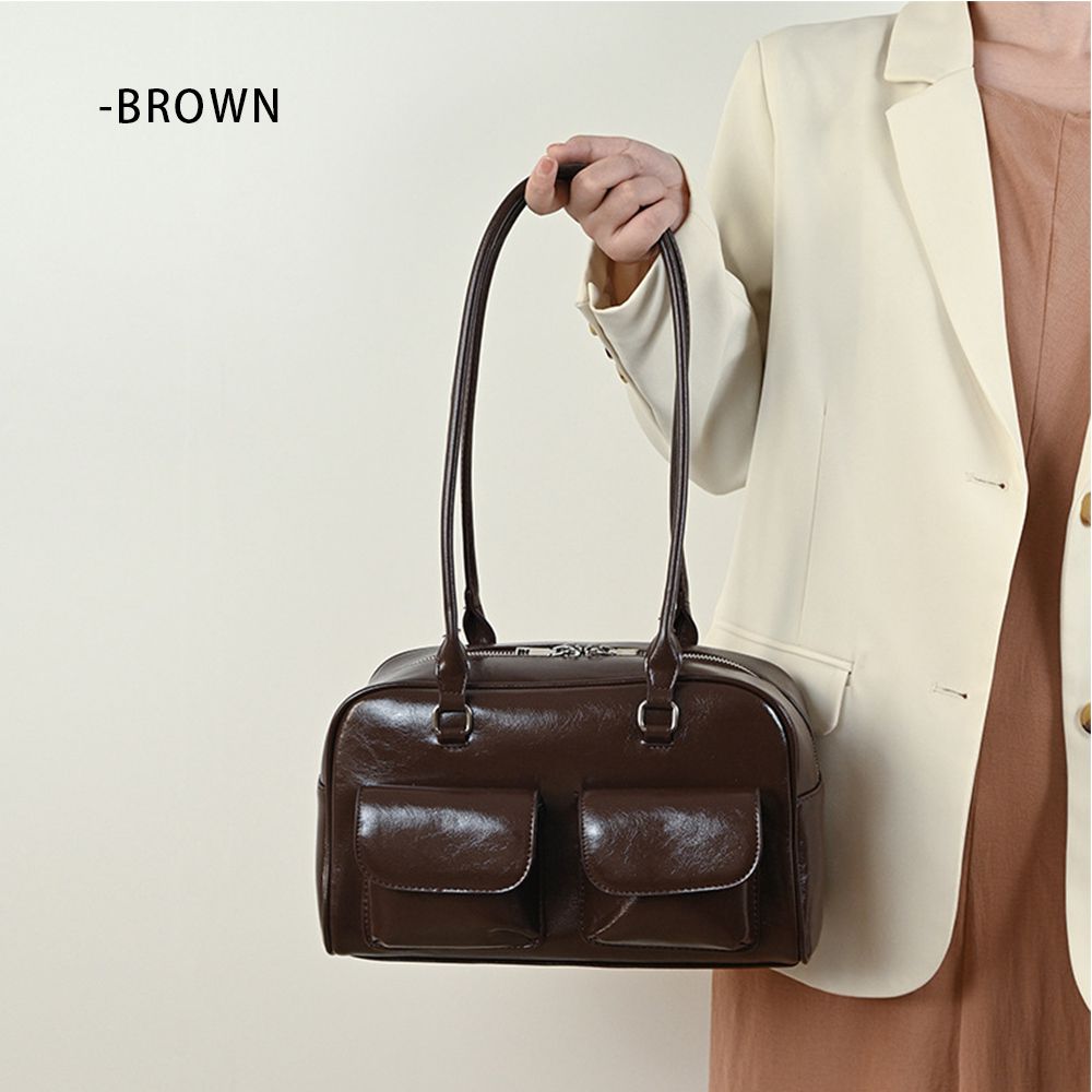 韓系單肩保齡球包/腋下包/手提包