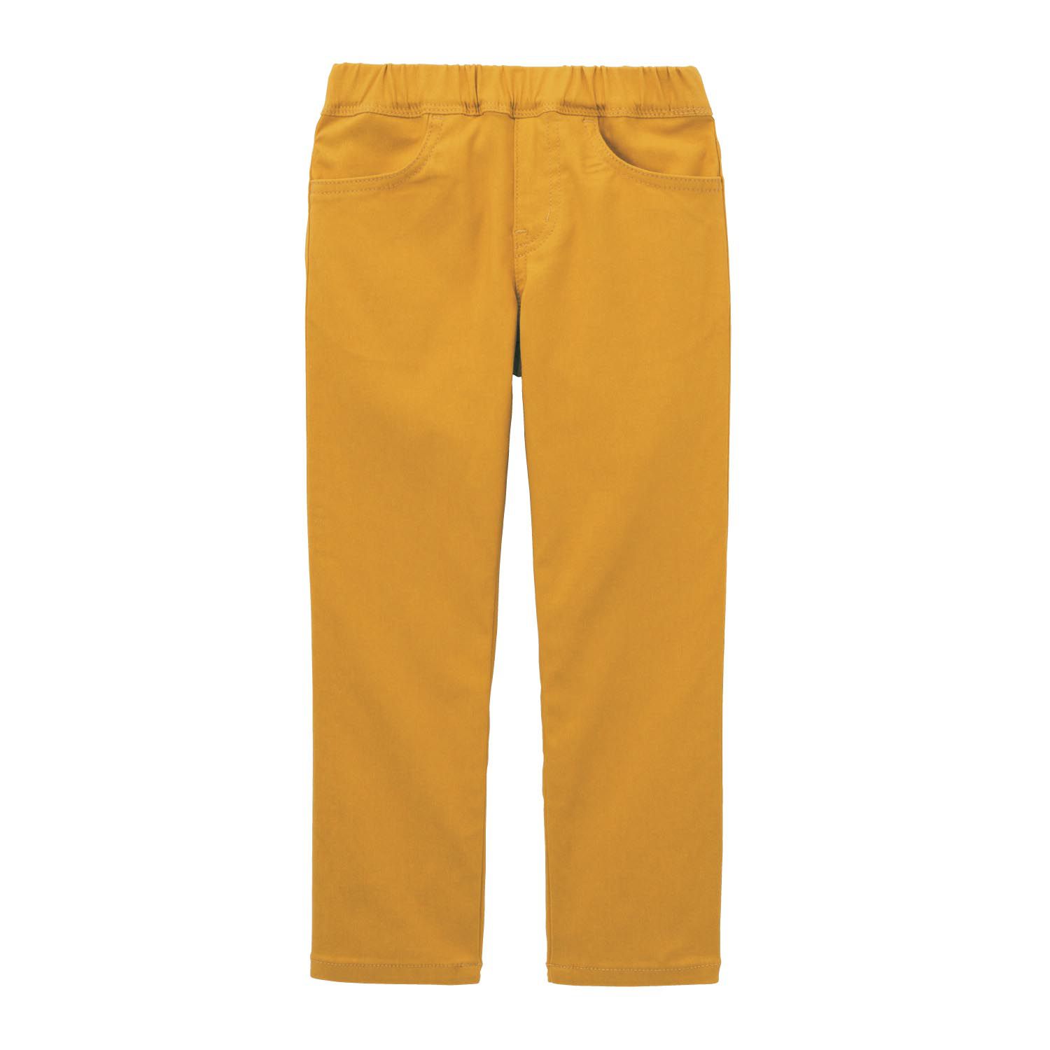 日本千趣會 - GITA 高彈性好動直筒口袋長褲-芥末