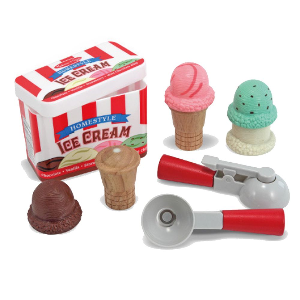 美國瑪莉莎 Melissa & Doug - MD 玩食趣-磁力冰淇淋甜筒組