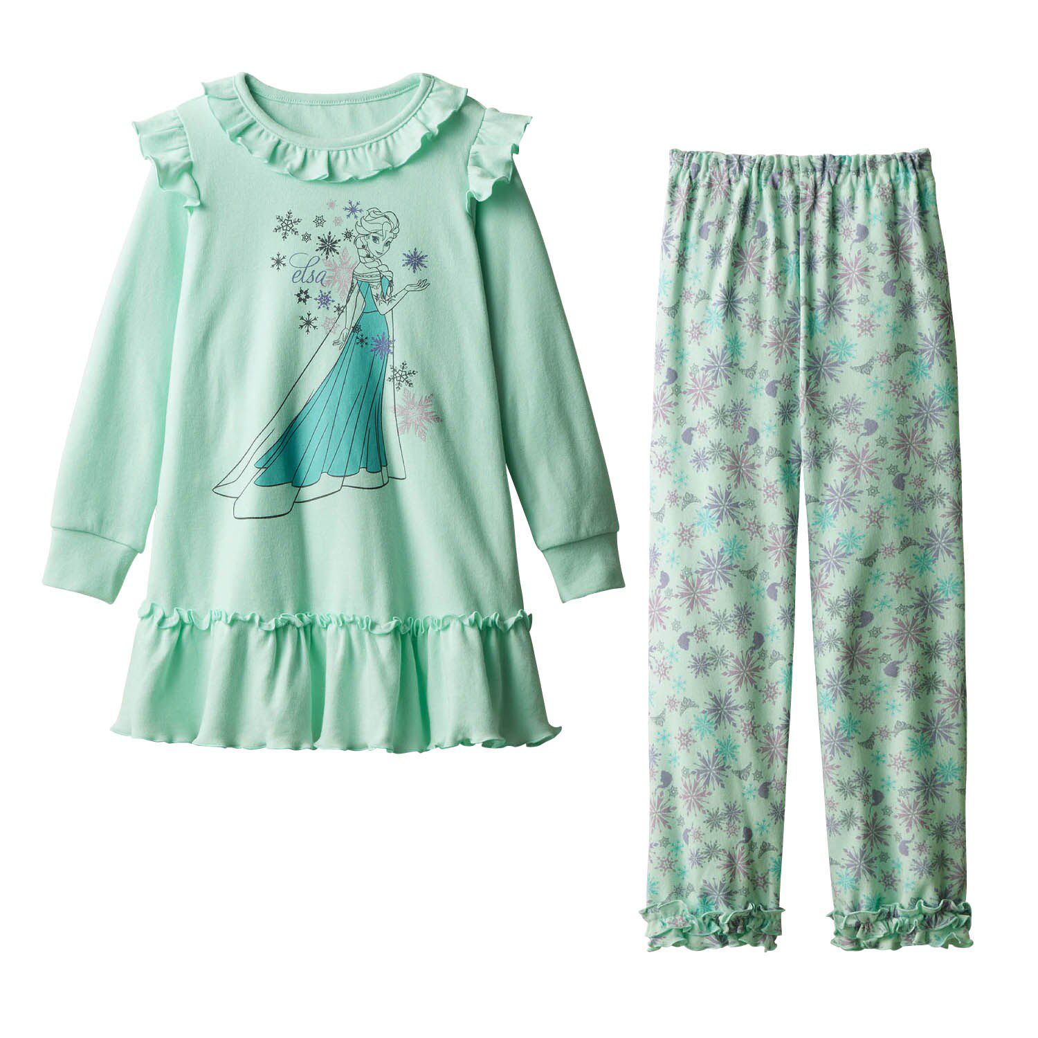 日本千趣會 - 迪士尼 荷葉摺邊角色印花家居服/睡衣-粉橘