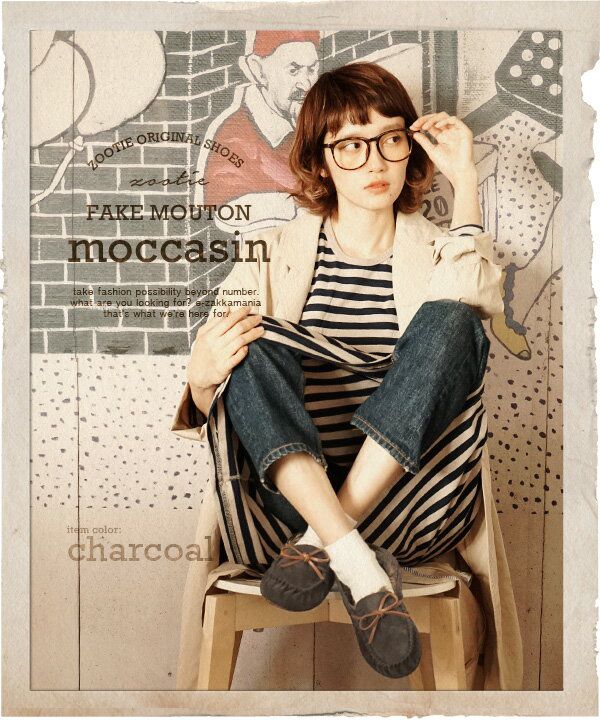 日本Zootie莫卡辛毛毛鞋/短靴/雪靴