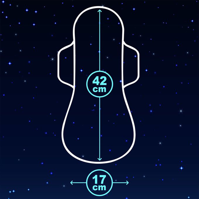 彩虹雨點 - 草本沁涼安心熟睡衛生棉-(42cm/3片/包)