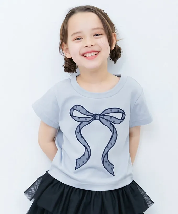 日本 devirock - 女孩運動風設計款短袖T恤-CHARMER-黑x白