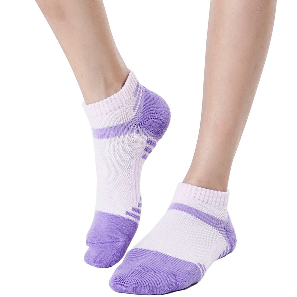 GIAT - 類繃機能萊卡運動襪-大人款-淺紫 (F(22-26cm))