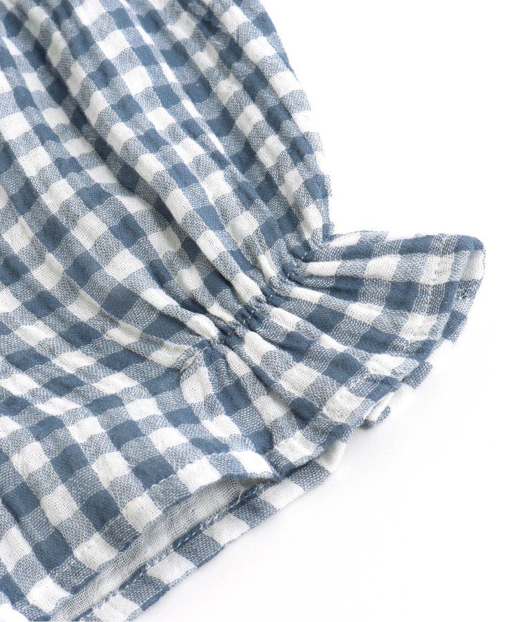 日本 apres les cours - 柔軟綿紗荷葉邊成套家居服-小花-黃