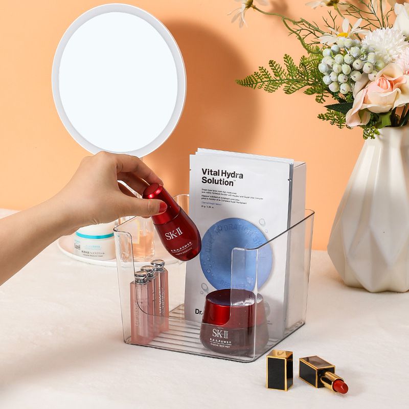 有提把透明收納盒-中號 (29.5x19x15.2cm)