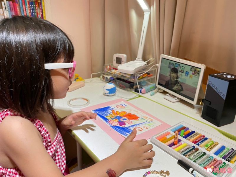 MiniTutu - 藍光眼鏡-圓框綠-綠色