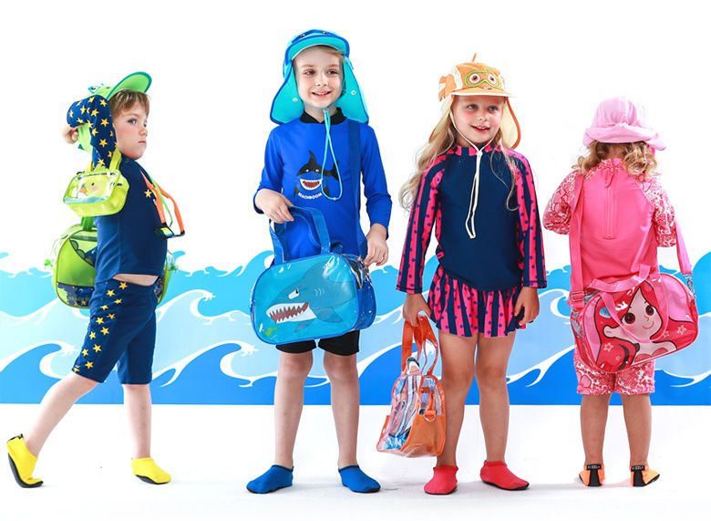 韓國 Beach Boom - 超萌卡通圖案防潑水海灘包-夢幻獨角獸 (29*10*20cm)