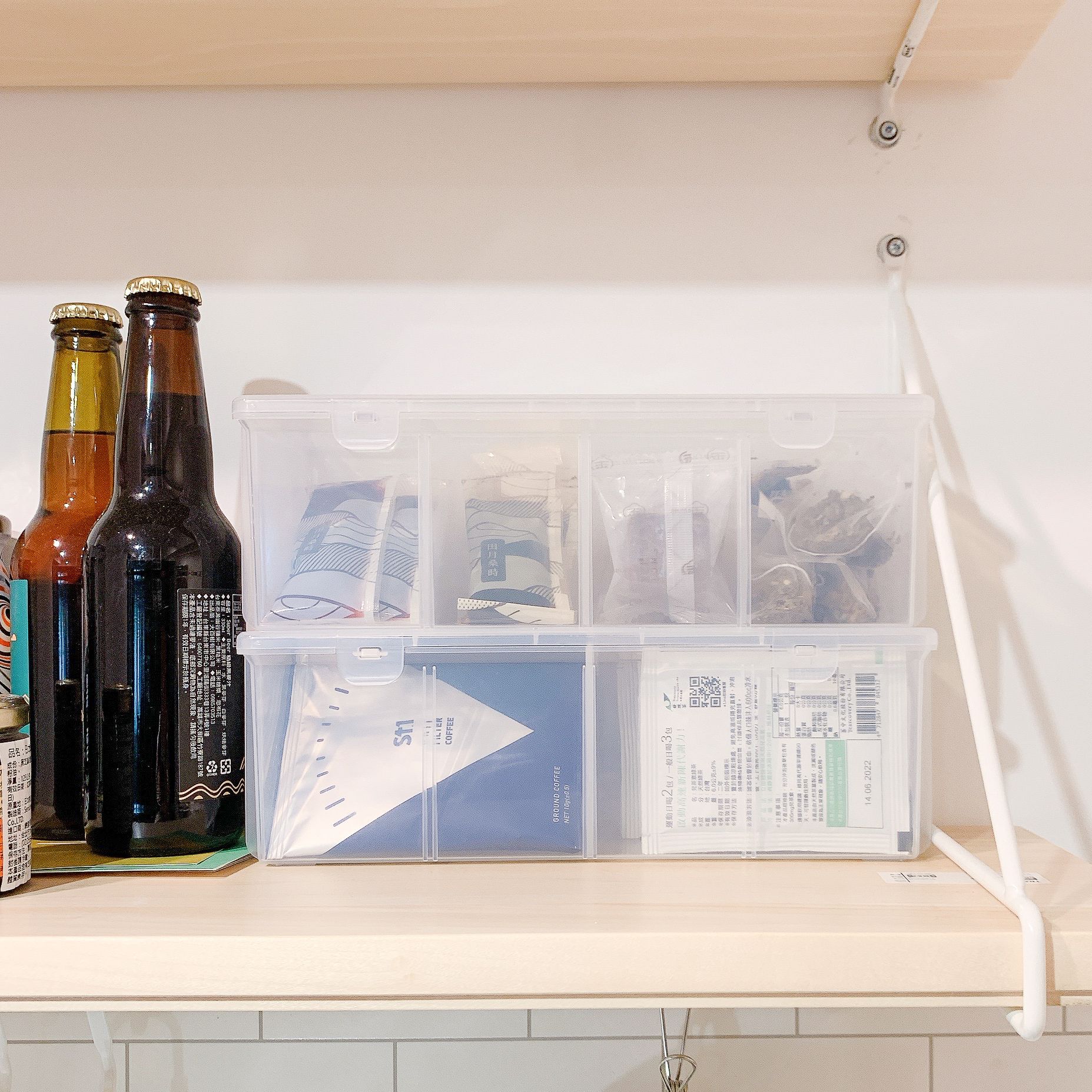 理理 liil - 韓國HICKIES 活動夾層茶包收納盒 (26.3x10.8x8.7cm)