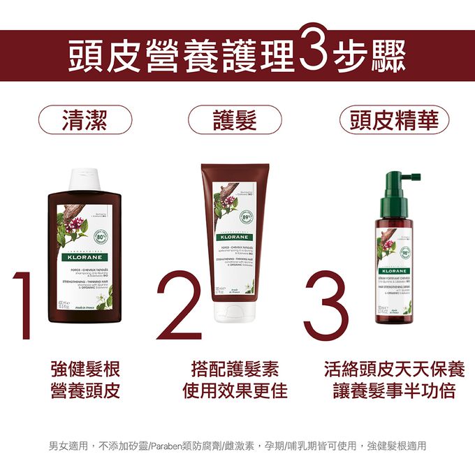 KLORANE蔻蘿蘭 - 養髮強韌洗髮精400ml