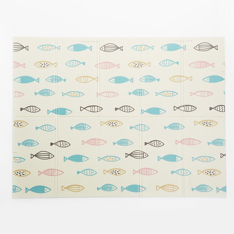 akachan honpo - 可折疊柔軟遊戲地墊-動物 (約148×198×1cm)-適用年齡：1歲以上