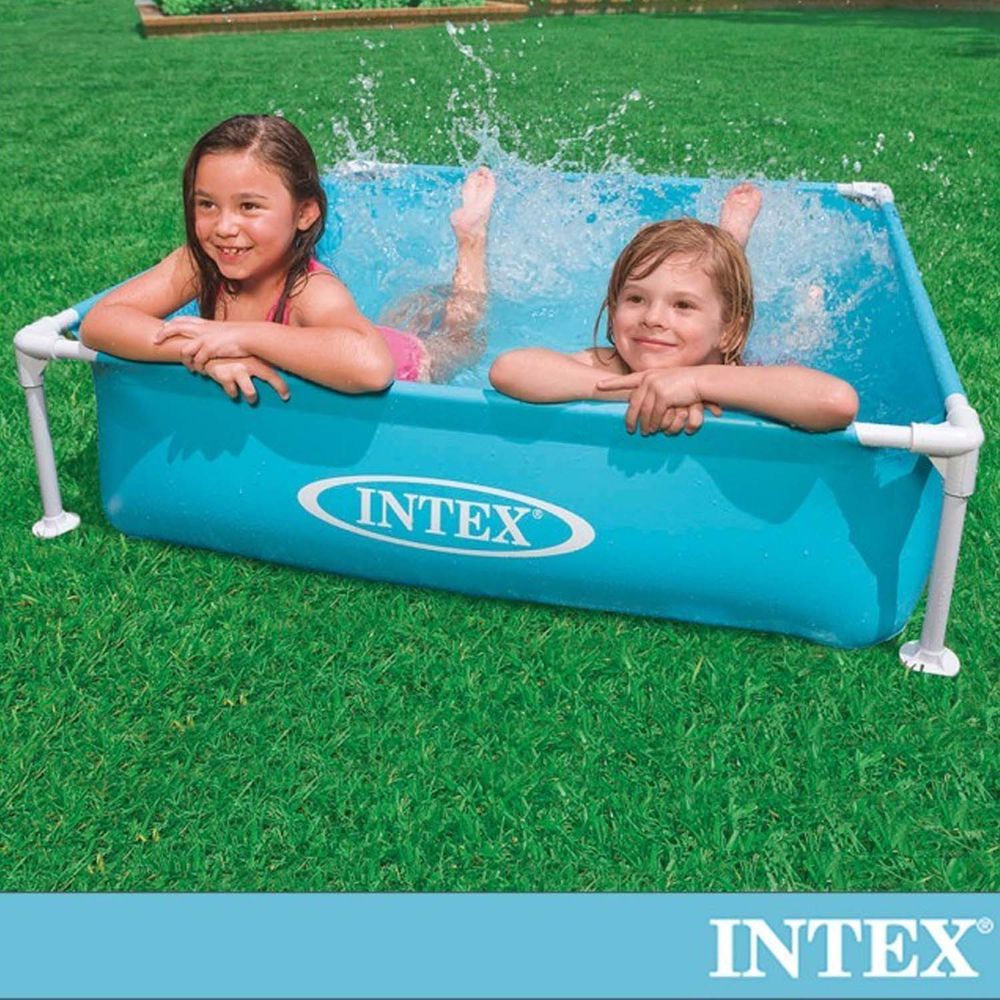 INTEX - 方型四柱游泳池/戲沙池(122*122cm)(337L) 2歲