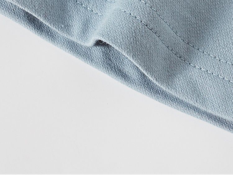 BE TOP - 純棉立體造型休閒短褲-戴口罩的恐龍-淺藍色