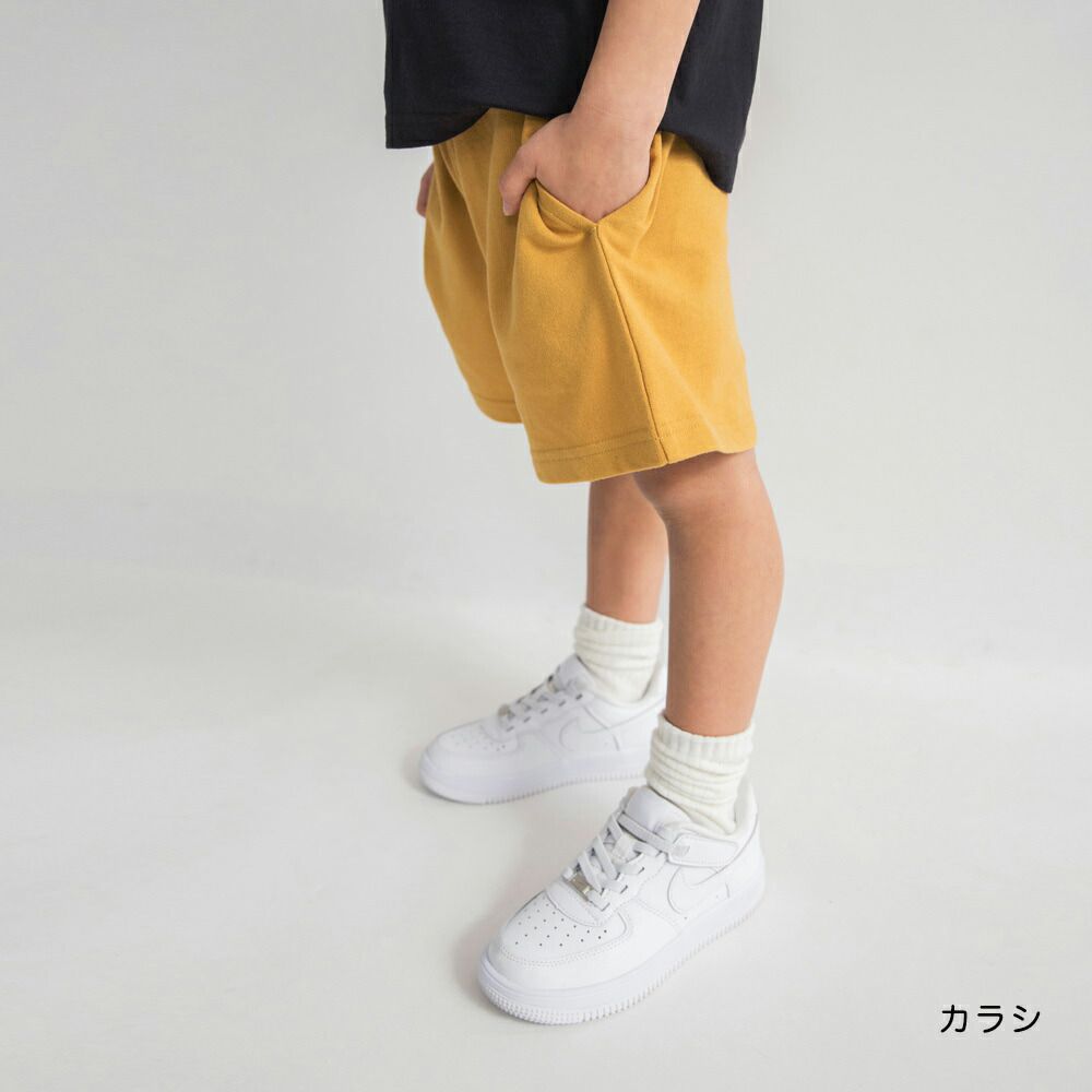 必收！純棉寬鬆舒適短褲-素色-芥末黃