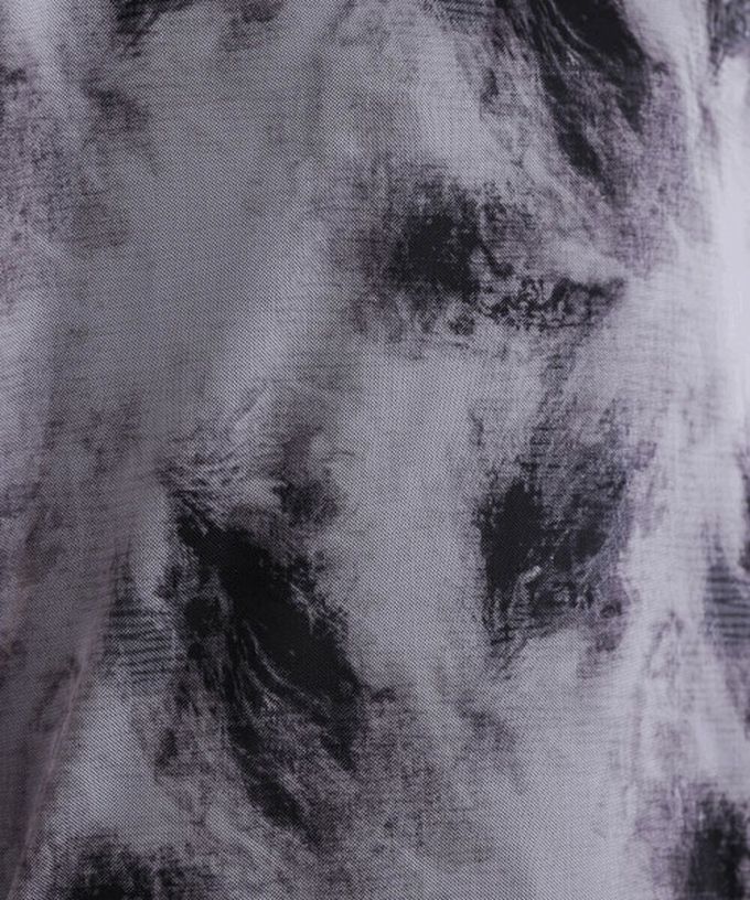 日本 Bab - 雲彩風格透膚美型長袖上衣-灰綠