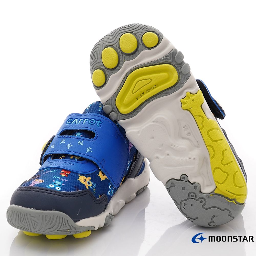 Moonstar日本月星 - 速乾公園機能運動鞋(中小童款)-藍